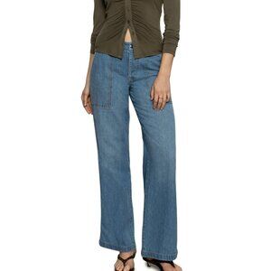 NWT Sanctuary Women's Denim Army Pants - Wide Leg - Starstruck Blue Size 27